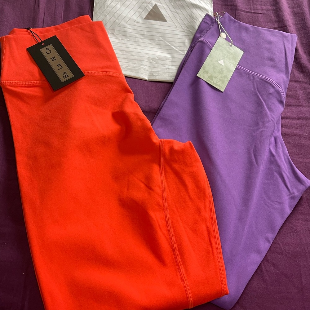 Never used Balance Athletica Cloud Leggings Super comfortable. Price for both!